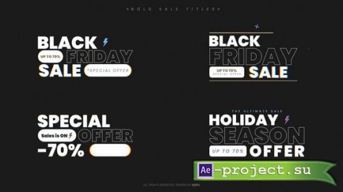 Videohive - Bold Sale Titles - 60663371 - Project for After Effects