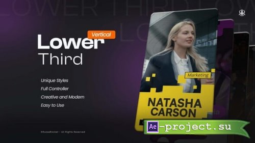 Videohive - Vertical Lower Thirds - 60660071 - Project for After Effects