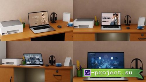 Videohive - Laptop mockup - 59695819 - Project for After Effects