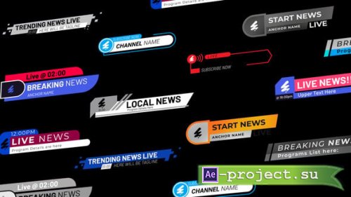 Videohive - Live News Lower Thirds | Part 2 - 60663909 - Project for After Effects