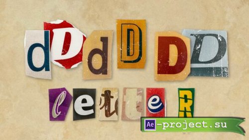 Videohive - Ransom Letters - D Letters - 60675283 - Project for After Effects