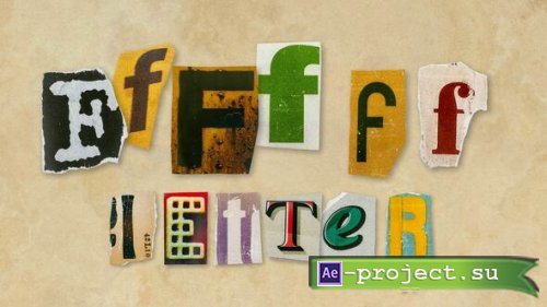 Videohive - Ransom Letters - F Letters - 60675749 - Project for After Effects