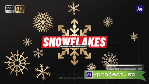 Videohive - Animated Snowflakes - 60680593 - Project for After Effects