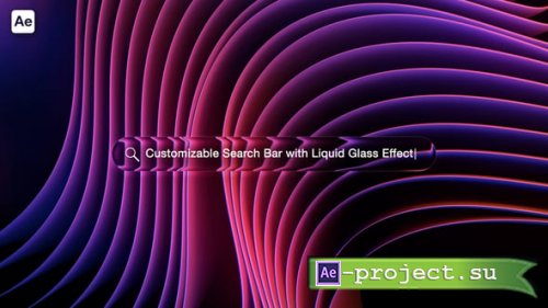 Videohive - Search Bar UI Typing Animation  Liquid Glass Effect - 60681249 - Project for After Effects