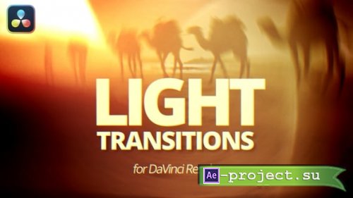 Videohive - Light Transitions for DaVinci Resolve - 60663864
