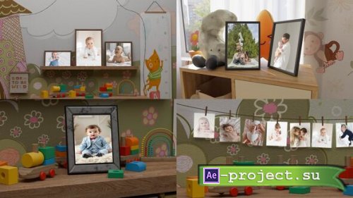 Videohive - Children's room baby slideshow MOGRT - 60341333 - Premiere Pro Templates