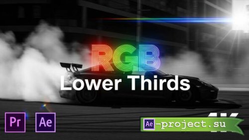 Videohive - RGB  Lower Thirds / Black & White Bold Titles  Minimal Design Pack - 60698644 - Project for After Effects