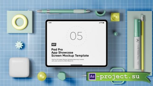 Videohive - Pad Pro App Showcase Screen Mockup Template - 60680495 - Project for After Effects