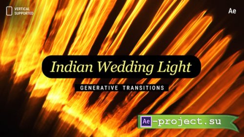 Videohive - Generative Indian Wedding Light Transitions | Vertical | After Effects - 60705979