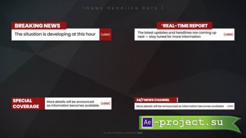 Videohive - News Headline Bars - 60690963 - Project for After Effects