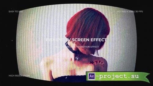 Videohive - Fisheye TV Screen Effect Peset & Transition - 60719205 - Project for After Effects