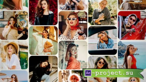 Videohive - Mosaic Collage Intro - 60720036 - Project for After Effects