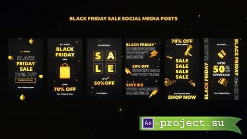 Videohive - Black Friday Sale Social Media Posts - 60720914 - Project for After Effects