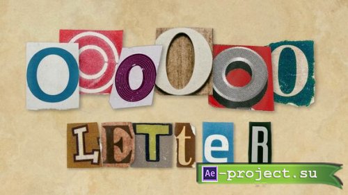 Videohive - Ransom Letters - O Letters - 60721842 - Project for After Effects