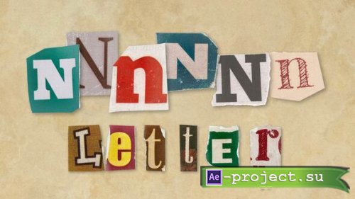 Videohive - Ransom Letters - N Letters - 60721827 - Project for After Effects