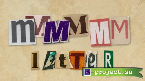 Videohive - Ransom Letters - M Letters - 60721796 - Project for After Effects