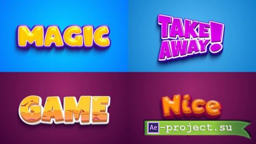 Videohive - Text Effect - Cartoon Style 04 - 60702865 - Project for After Effects