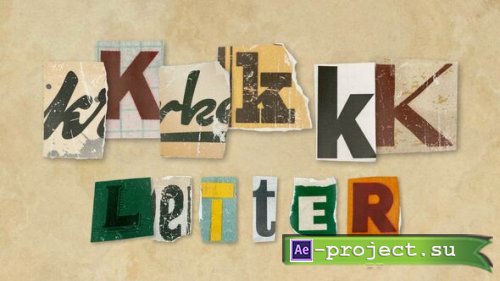 Videohive - Ransom Letters - K Letters - 60702740 - Project for After Effects