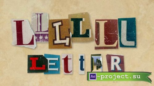 Videohive - Ransom Letters - L Letters - 60702854 - Project for After Effects