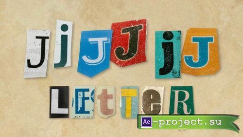 Videohive - Ransom Letters - J Letters - 60702215 - Project for After Effects