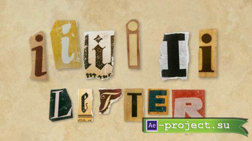 Videohive - Ransom Letters - I Letters - 60689346 - Project for After Effects