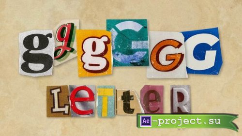 Videohive - Ransom Letters - G Letters - 60689193 - Project for After Effects