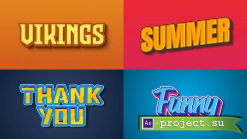 Videohive - Text Effect - Vintage Style 03 - 60688906 - Project for After Effects