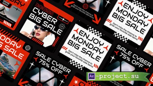 Videohive - Cyber Monday Social Media After Effect - 60718615 - Project for After Effects
