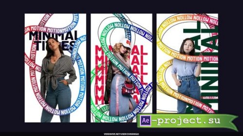 Videohive - Text Paths Poster Stories - 60507517 - Project for After Effects