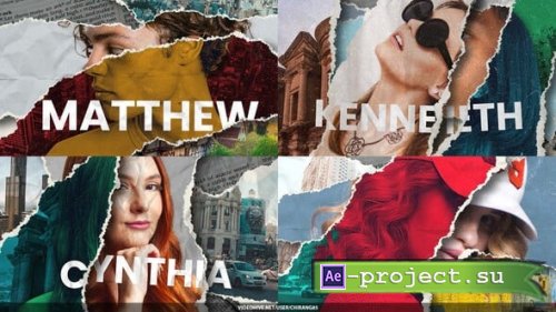 Videohive - Collage Elements Opener - 60507481 - Project for After Effects