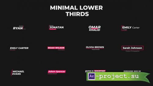 Videohive - Minimal Lower Thirds - 60733013 - Project for After Effects