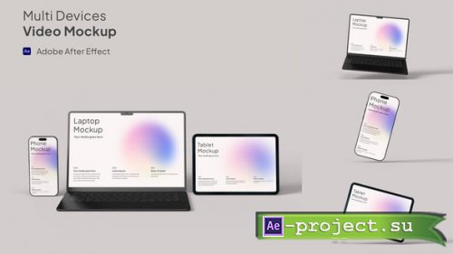 Videohive - Multi-Device Video Mockup for App Promo & UI Presentation - 60745922 - Project for After Effects