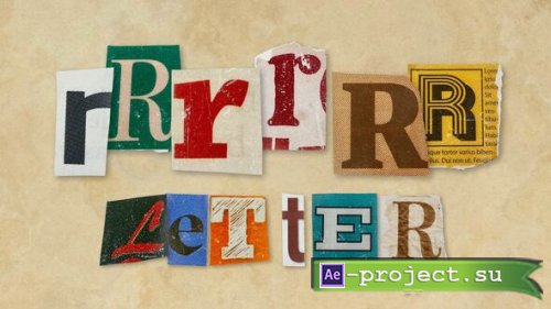 Videohive - Ransom Letters - R Letters - 60731638 - Project for After Effects