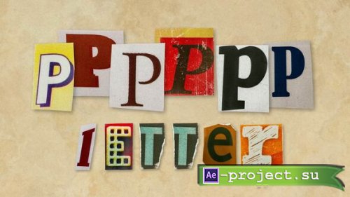 Videohive - Ransom Letters - P Letters - 60731626 - Project for After Effects