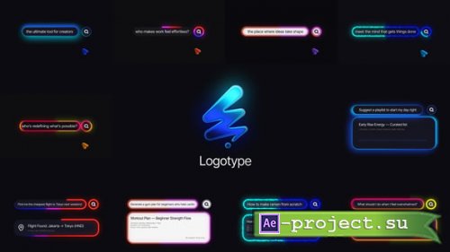 Videohive - AI Dark Search Bar - 60744490 - Project for After Effects