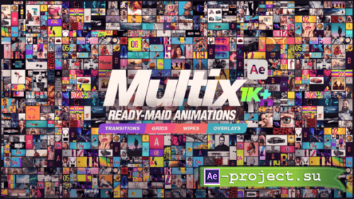 Videohive - Multix - MultiScreen Elements Pack - 48634859 - Project & Script for After Effects