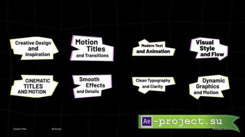 Videohive - Creative Titles | After Effects - 60749974 - Project for After Effects