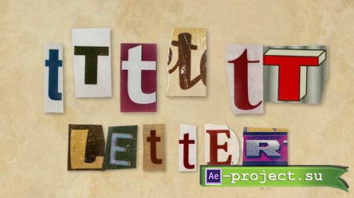 Videohive - Ransom Letters - T Letters - 60746514 - Project for After Effects