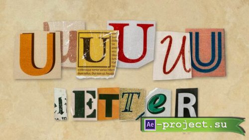 Videohive - Ransom Letters - U Letters - 60746518 - Project for After Effects