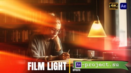 Videohive - Cinematic Light Leaks Transitions  Warm Film Glow & Lens FX - 60754085 - Project for After Effects