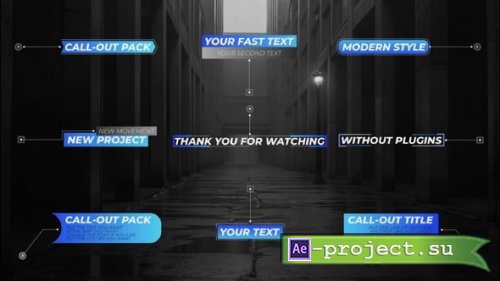 Videohive - Modern Call Outs for DaVinci Resolve. - 60734748