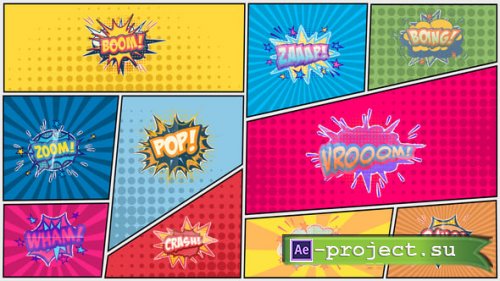 Videohive - Unfold Comic Bubble Text - 60745146 - Project for After Effects