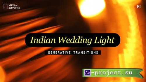 Videohive - Generative Indian Wedding Light Transitions | Vertical | Premiere Pro - 60721008