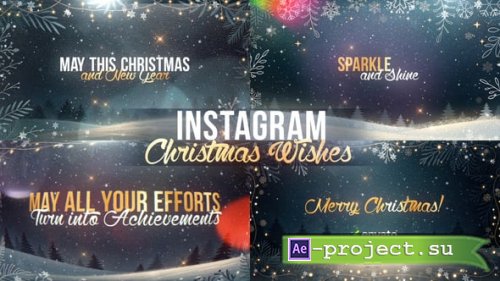 Videohive - Christmas Titles - Instagram Wishes - 60733023 - Project for After Effects