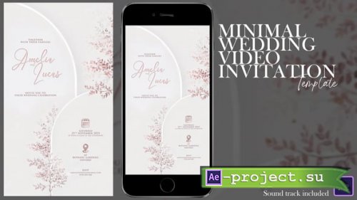 Videohive - Minimal Wedding Video Invitation - 60765531 - Project for After Effects