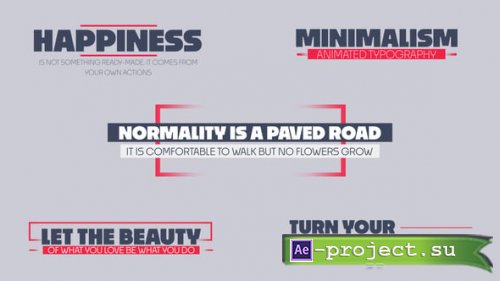 Videohive - Minimal Titles - 60781008 - Project for After Effects