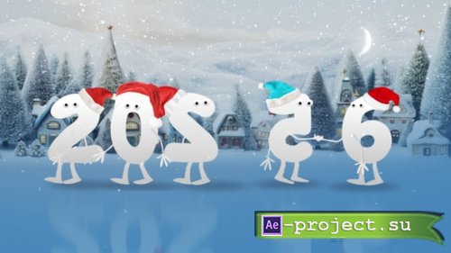 Videohive - Happy New Year Cartoon 2026 | AE - 60781046 - Project for After Effects