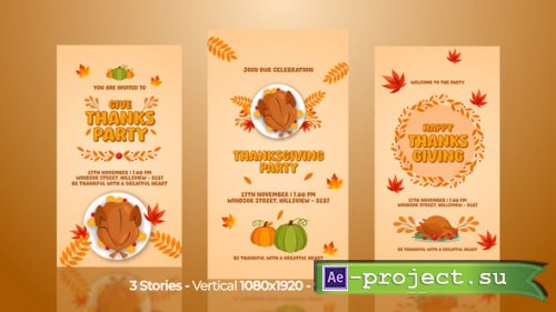 Videohive - Thanksgiving Instagram Stories - 60788847 - Project for After Effects