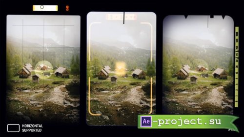 Videohive - Vertical Camera Viewfinder Transitions | After Effects - 60769088