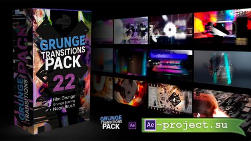 Videohive - Grunge Transitions Pack - 60767511 - Project for After Effects